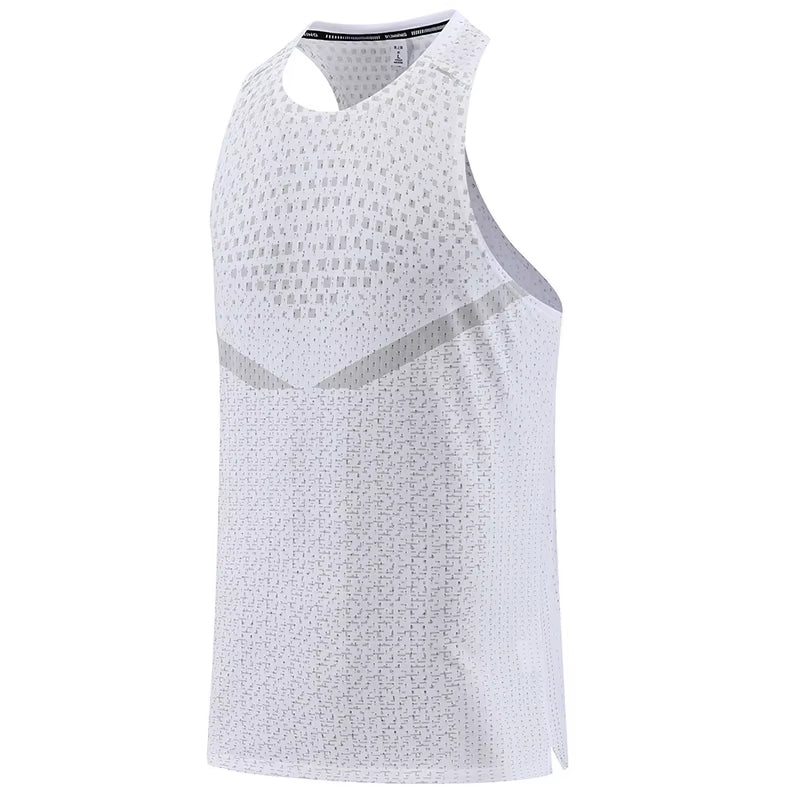 Men Gym Vest Breathable Mesh Track and Field Summer Cool Beach Travel Undershirt Basketball Training Fashion Running Tanks Top