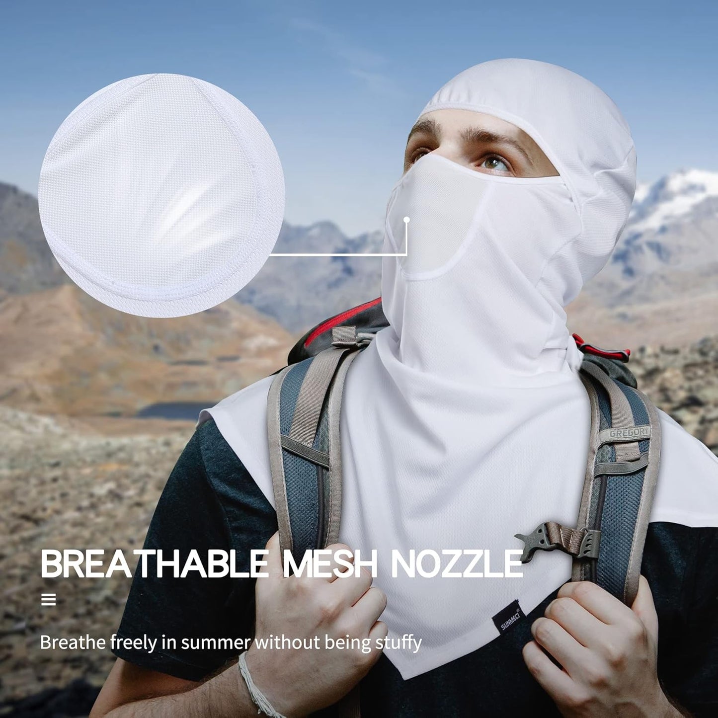 Balaclava - Summer Sun Protection Motorcycle Fishing Sun Mask Breathable Windproof Long Face Mask for Men Women