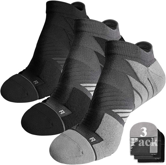 No Show Running Athletic Anti-Blister Wicking Coolmax Socks, Seamless Anti-Odor