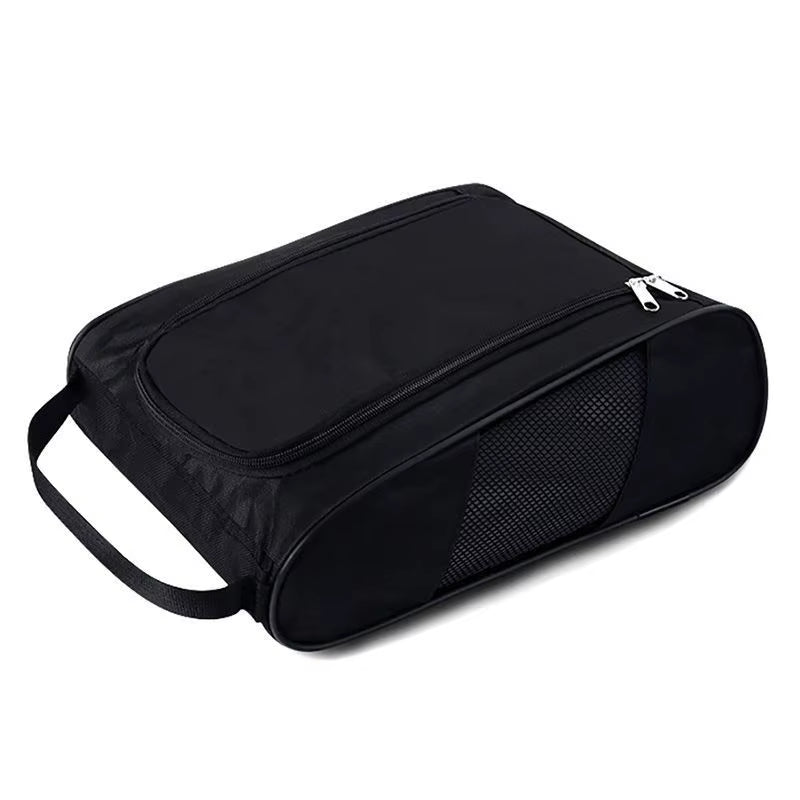 Waterproof Outdoor Golf Shoe Bag with Zipper and Breathable Mesh Portable Shoe Bag to Store Sports Accessories Football Shoe Bag