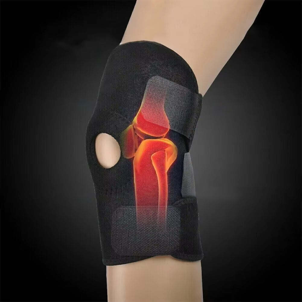 Knee Brace Knee Pain Relief Support Brace with Side Stabilizers with Adjustable Buckle Joint Pain Arthritis Relief for Men Women