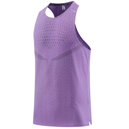 Men Gym Vest Breathable Mesh Track and Field Summer Cool Beach Travel Undershirt Basketball Training Fashion Running Tanks Top